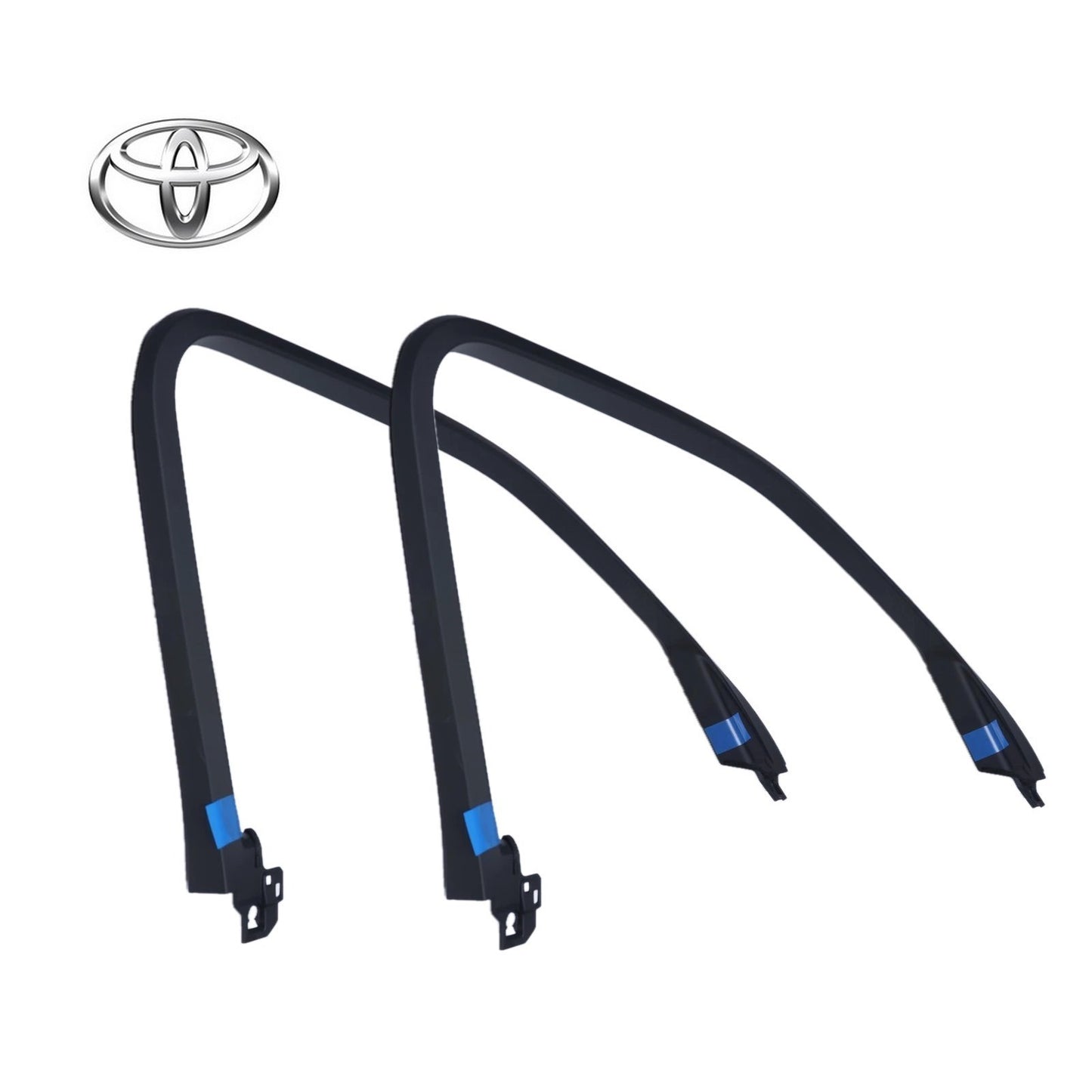 New Genuine Toyota Door Frame Garnish LH RH Pair 67663-60020 67664-600200