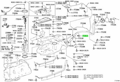 Genuine Toyota Lexus Fuel Filler Pipe Clamp 77281-480900