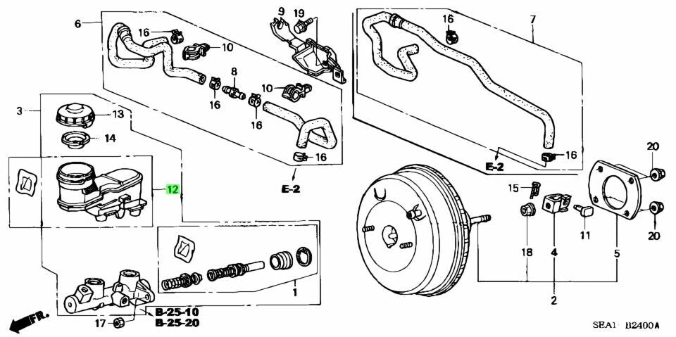 OEM RESERVOIR SET, OIL Honda Accord ABA-CL7/CL8/CL9 46661-SDC-E01