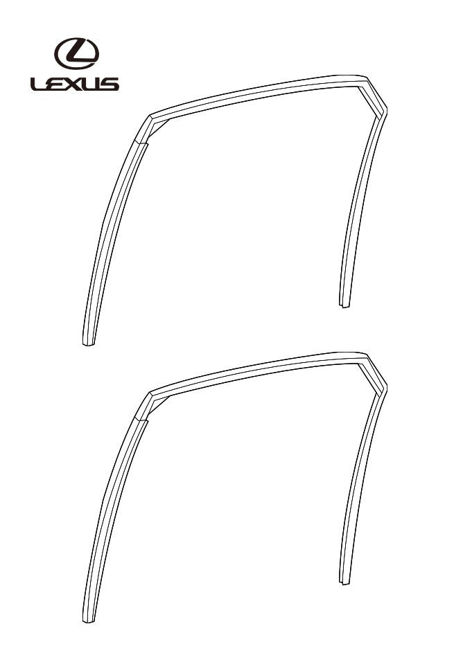 OEM Genuine LEXUS Rear Door Glass Run Weatherstrip RH LH 68142-48052 68152-480520