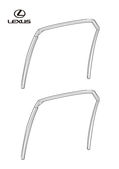 OEM Genuine LEXUS Rear Door Glass Run Weatherstrip RH LH 68142-48052 68152-480520