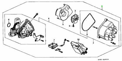NEW Genuine Honda Ignition Distributor Assembly TD-63U OEM 30100-PEL-J011