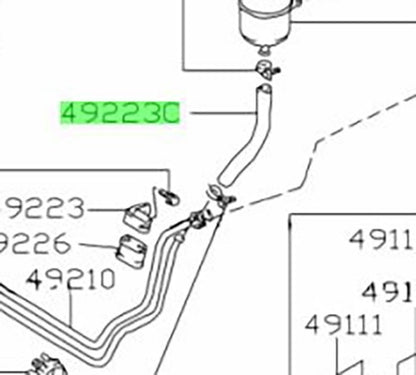 OEM Genuine SUZUKI Jimny Power Steering Low Pressure Hose 49221-82C00 4922182C001
