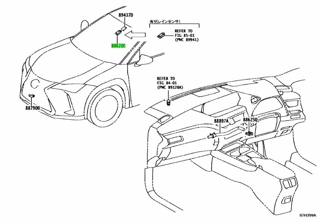 OEM Genuine TOYOTA Lexus Air Conditioner Humidity Sensor 89941-76010 89941760101