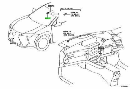 OEM Genuine TOYOTA Lexus Air Conditioner Humidity Sensor 89941-76010 89941760101