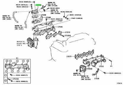 Genuine Toyota Hiace GDH201V 1GD Injector Holder No.1 OEM 23295-110201