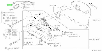 NISSAN GENUINE OEM THROTTLE POSITION SENSOR SKYLINE R33 ECR33 SERIES 2 RB25DET1
