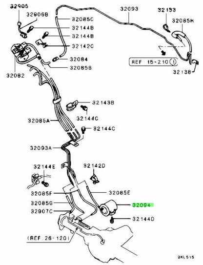 NEW Genuine Mitsubishi Freewheel Clutch Control Vacuum Tank OEM MB6205331