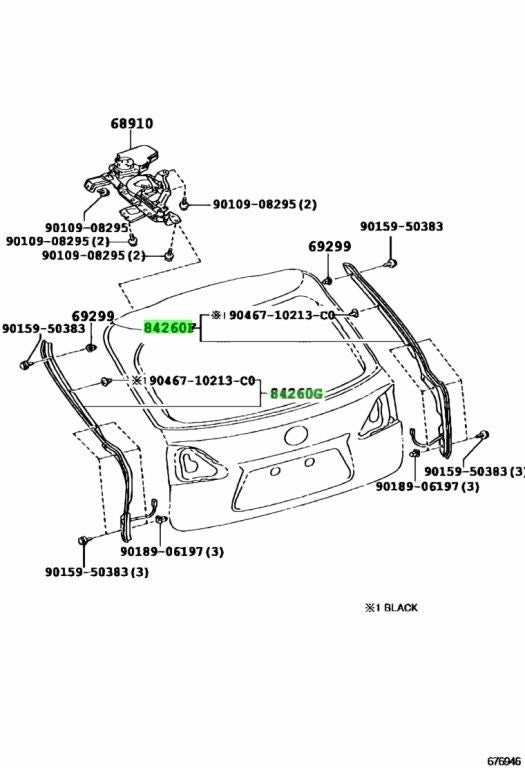 Lexus RX270 RX350 RX450h Power Back Door Sensors RH LH 84260-48030 84260-480400