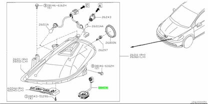 Genuine Nissan Xenon HID Headlight Control Module Ballast 28474-8991B OEM2