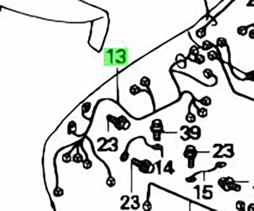 OEM Honda Civic EG Engine Room Wire Harness Genuine 32200-SR3-0001