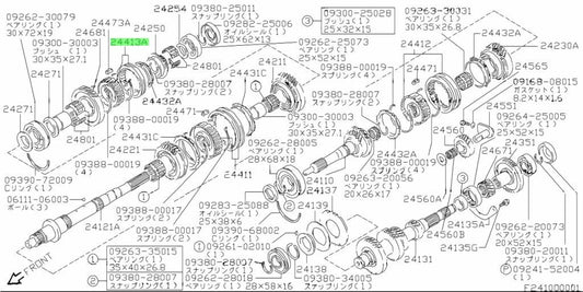 24420-60A01-000 Suzuki Hub assy,5th&rev 2442060A01000, New Genuine OEM Part1