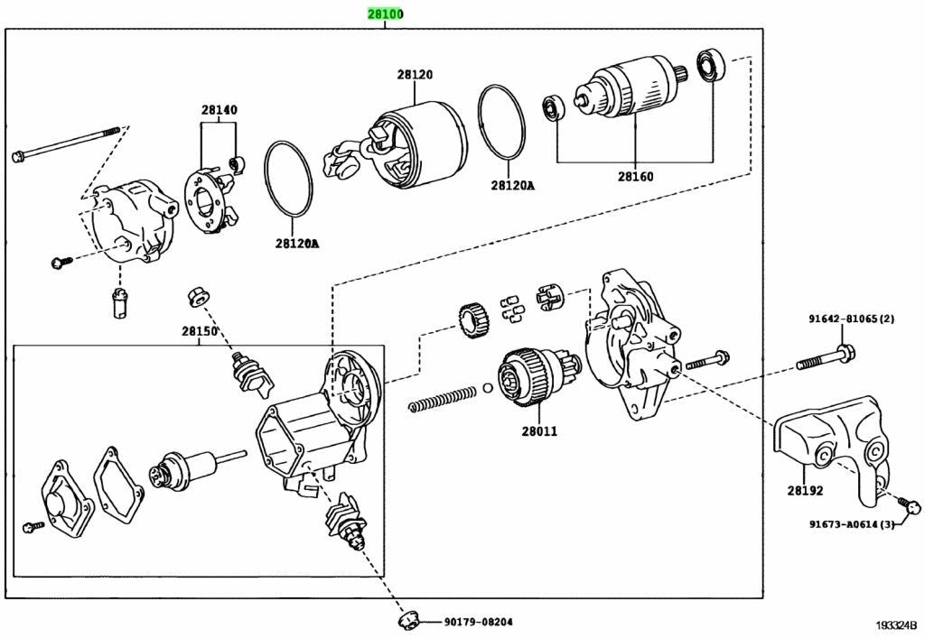 OEM STARTER ASSY Genuine Toyota HiAce Van 200 GDH206V 28100-111901