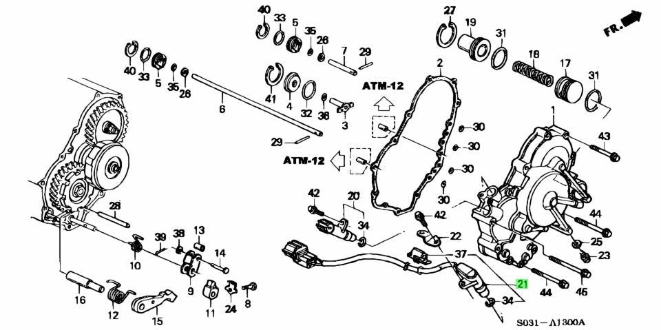 OEM Honda Acura Integra B18C B18B AT Main Pick Up Assy 28810-P56-0030