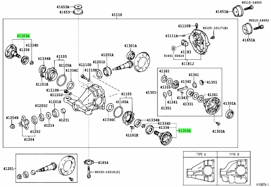 OEM Genuine Toyota Differential Side Gear Shaft 41309-24020 Supra JZA80 SC3001