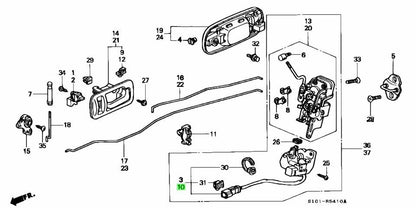 OEM Honda Civic CR-V Integra LH Front Door Lock Actuator 72165-SR3-J11 Genuine1