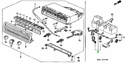 OEM Honda Civic EG Heater Sub Wire Harness A Genuine 32157-SR3-0000