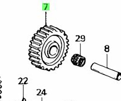 OEM HONDA REVERSE IDLE GEAR AT TRANSMISSION CIVIC CRX 23541-PA9-0102
