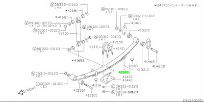 41310-70A11-000 Suzuki Spring assy,rear 4131070A11000, New Genuine OEM Part0