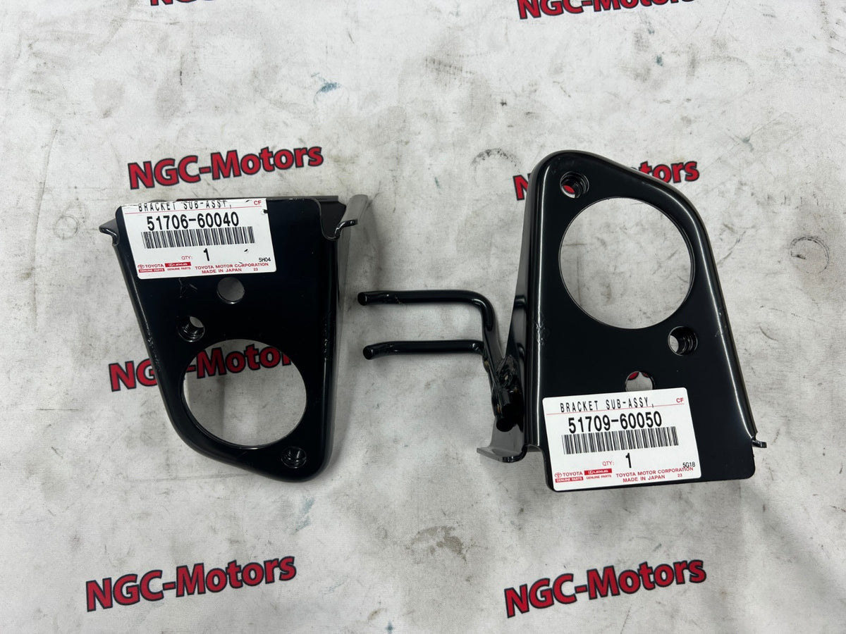 TOYOTA Land Cruiser PRADO 95 BRACKET BODY REAR LR SET MOUNTING Genuine