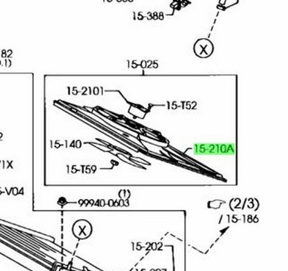 OEM RADIATOR COWLING Genuine Mazda MX-5 Miata LFG115210E1