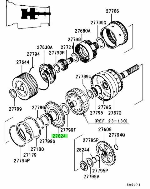 New Genuine Mitsubishi FUSO A/T Transmission Output Shaft Flange MR331696 OEM1