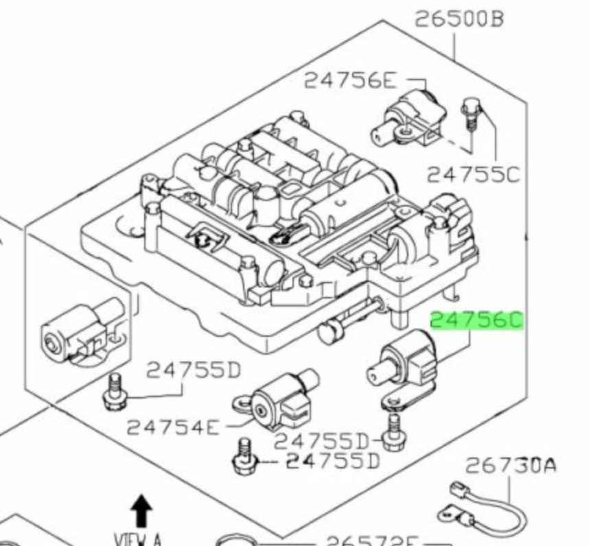 24756-81A30-000 Suzuki Solenoid assy,shift no.4 2475681A30000, New Genuine OEM P1