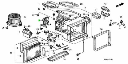 OEM MOTOR ASSY., FRESH & RECIRCULAR Genuine Honda S2000 AP2 79350-S2A-003