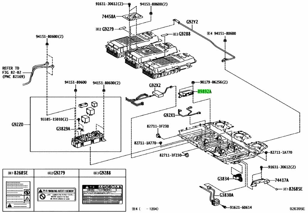 OEM Genuine Toyota Lexus RX270/350/450H Battery Voltage Sensor 89892-480201