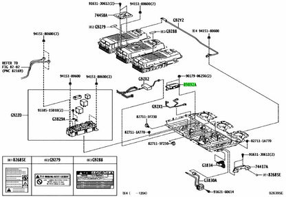 OEM Genuine Toyota Lexus RX270/350/450H Battery Voltage Sensor 89892-480201