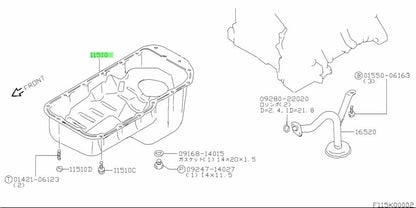11510-77E02-000 Suzuki Pan,oil 1151077E02000, New Genuine OEM Part3
