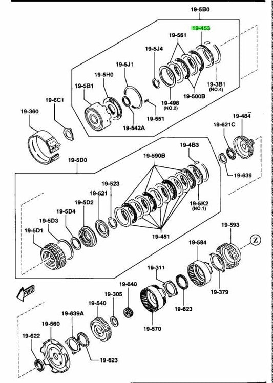 OEM Mazda RX-7 FD3S Eunos Cosmo JCES BV71-19-456 Retaining Plate Genuine AT0