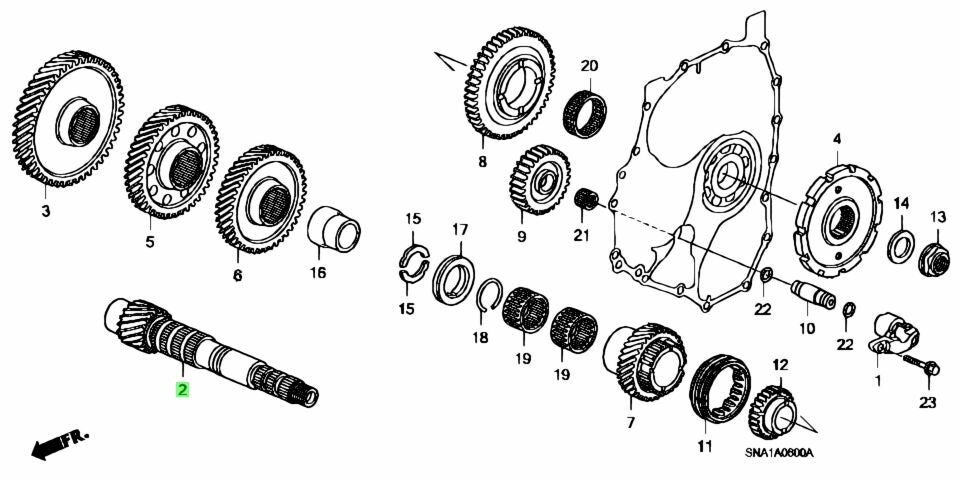 OEM Honda Countershaft CIVIC ８th Gen 2006-2012 23221-RPC-000