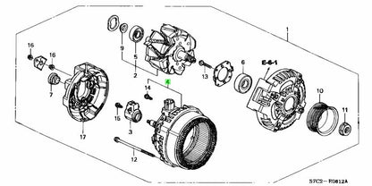 OEM HONDA Alternator Stator Accord TSX Element K24 31108-RAA-A02