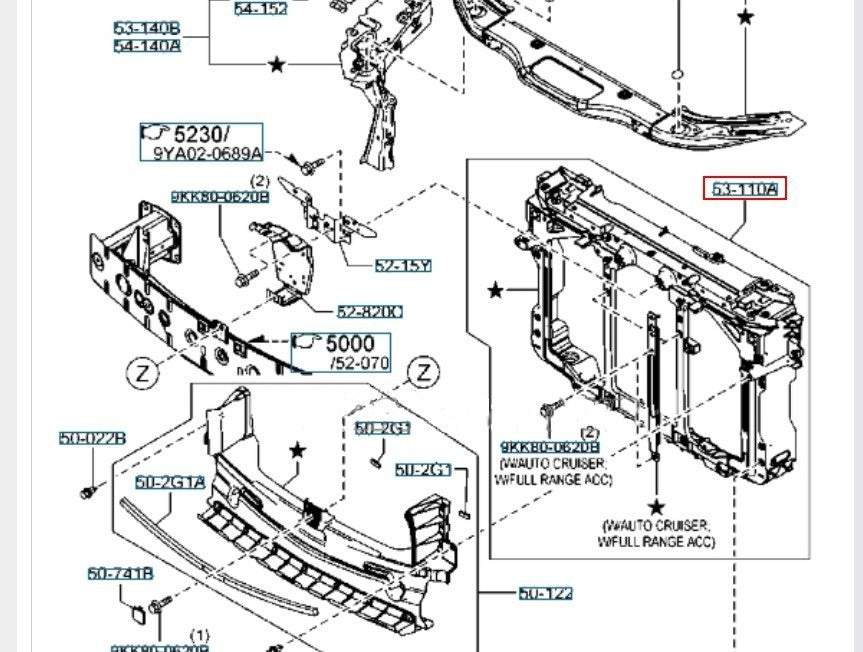 OEM PANEL,SHROUD Genuine Mazda CX-5 K15653110A