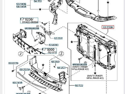 OEM PANEL,SHROUD Genuine Mazda CX-5 K15653110A