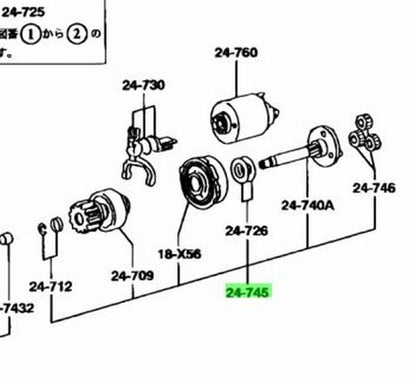 OEM Mazda RX-7 FD3S N327-18-X20 Clutch Shaft Genuine1