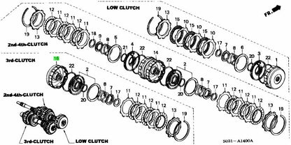 OEM HONDA THIRD CLUTCH GUIDE AT TRANSMISSION CIVIC INTEGRA 22661-PF4-0000