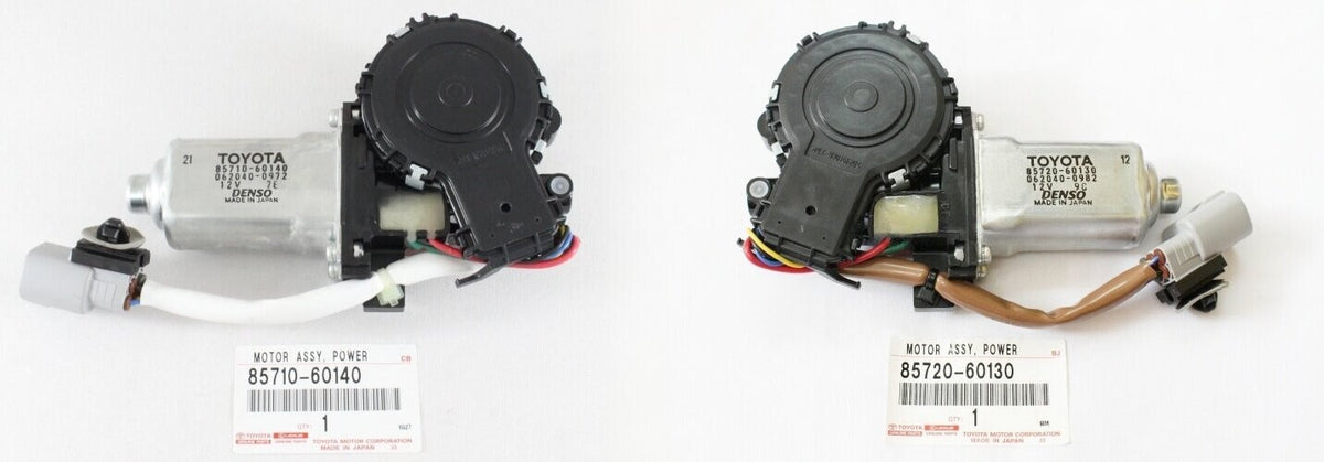 OEM Genuine Toyota MOTOR ASSY POWER WINDOW REGULATOR FRONT LH＆RH SET LX470 NEW