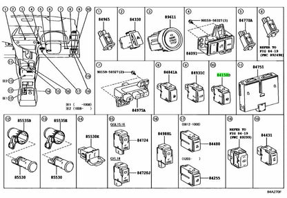 Genuine Lexus Headlamp Cleaner Switch 84150-480201