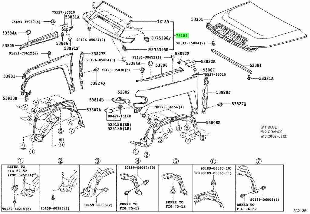 Original bulge, hood, 7618035031D1 for TOYOTA 76180-35031-D10