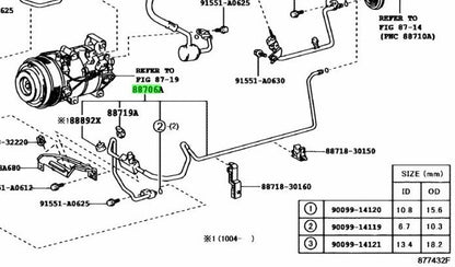 【NEW】Toyota Genuine 2006-2011 Lexus Tube Sub-Assy, Liquid, A 88706-3A4501