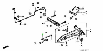 OEM ARM COMP., RR. COMPENSATOR Honda Civic E-EK3 52341-S04-000