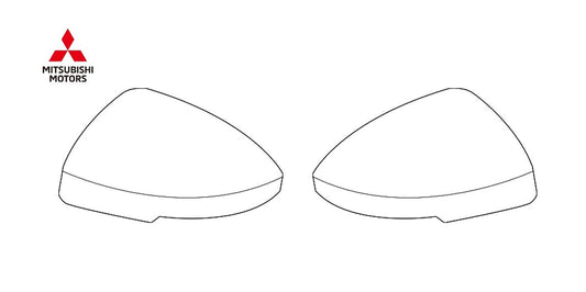 NEW Genuine Mitsubishi Door Mirror Outer Cover L&R Set OEM 96374W05AP 96373W05AP0