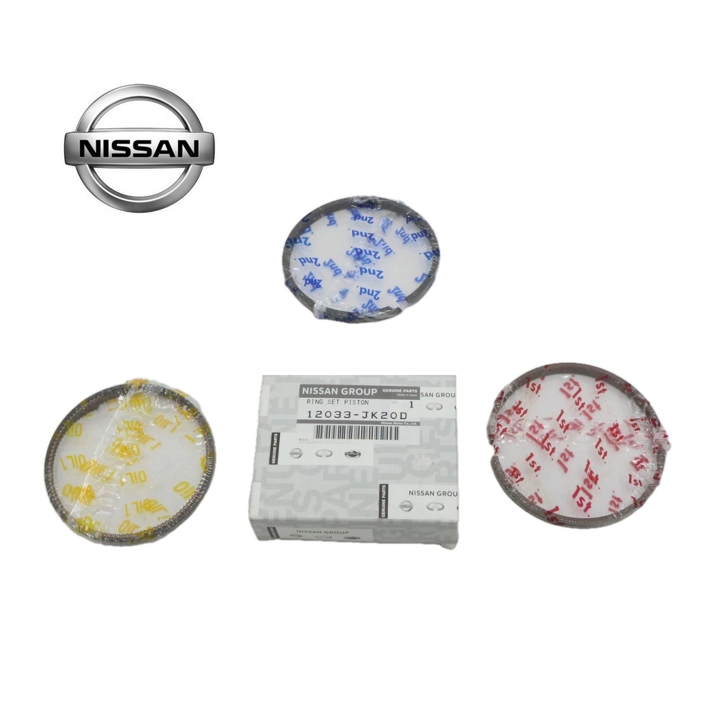 Genuine Nissan 350Z 370Z G35 Sedan G37 STD Piston Ring Set 12033-JK20D OEM0