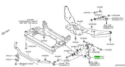 OEM Genuine Nissan LINK COMPLETETRANSVERSE Lower RH＆LH SET Infiniti 54500/54501