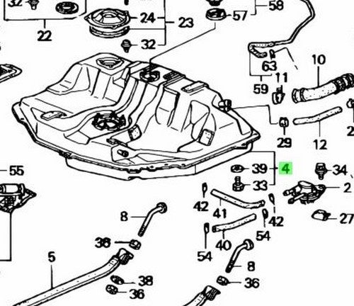 Genuine Honda Integra DB8 Fuel Tank 17500-ST7-934 OEM0