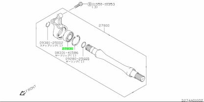 27831-54G00-000 Suzuki Bearing,drive intermediate 2783154G00000, New Genuine OEM0