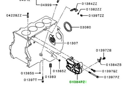 OEM Genuine Mitsubishi Outlander PHEV GG2W BRACKET,CYLINDER BLOCK 1098A0071