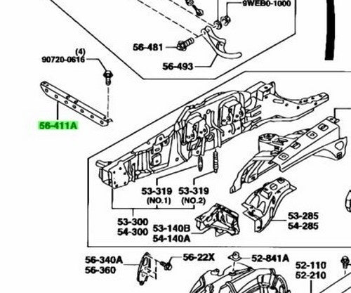 OEM MAZDA CROSS MEMBER RX-7 FD3S FD01-56-290A1